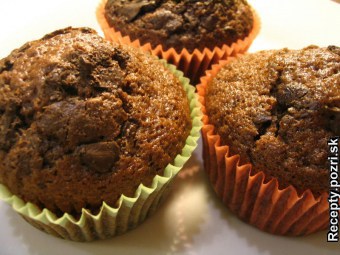 Rýchle čokoládové muffiny
