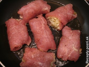 Mäsové závitky plnené kyslou kapustou